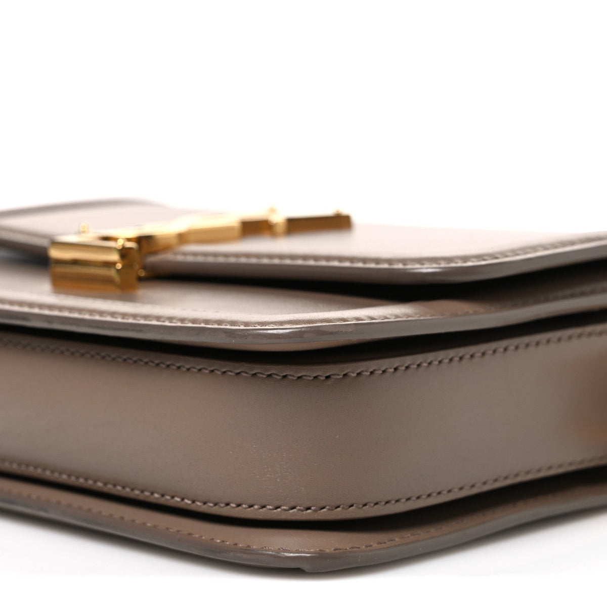 Small Calfskin Satchel Bag - Natural