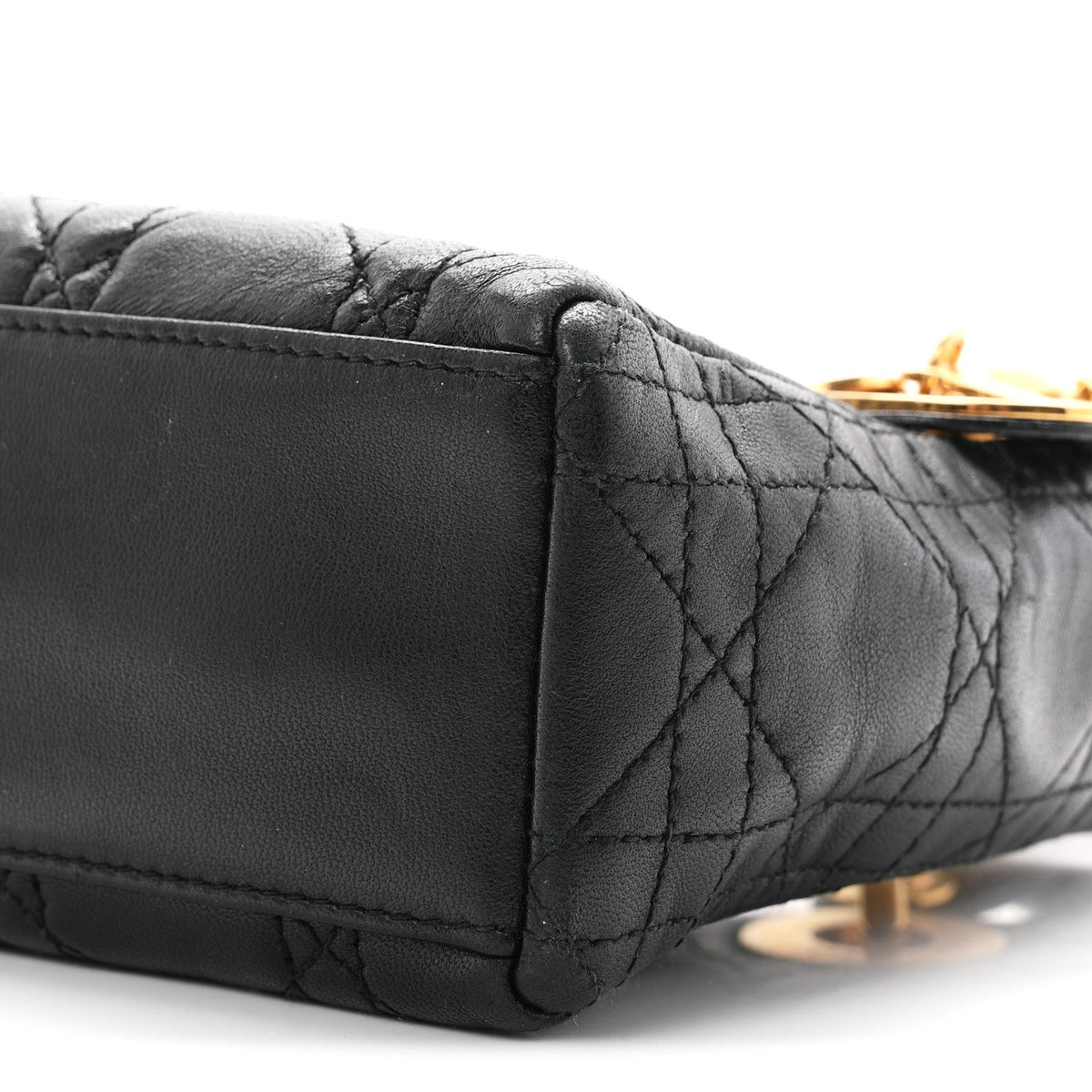 Mini Lambskin Handbag - Black