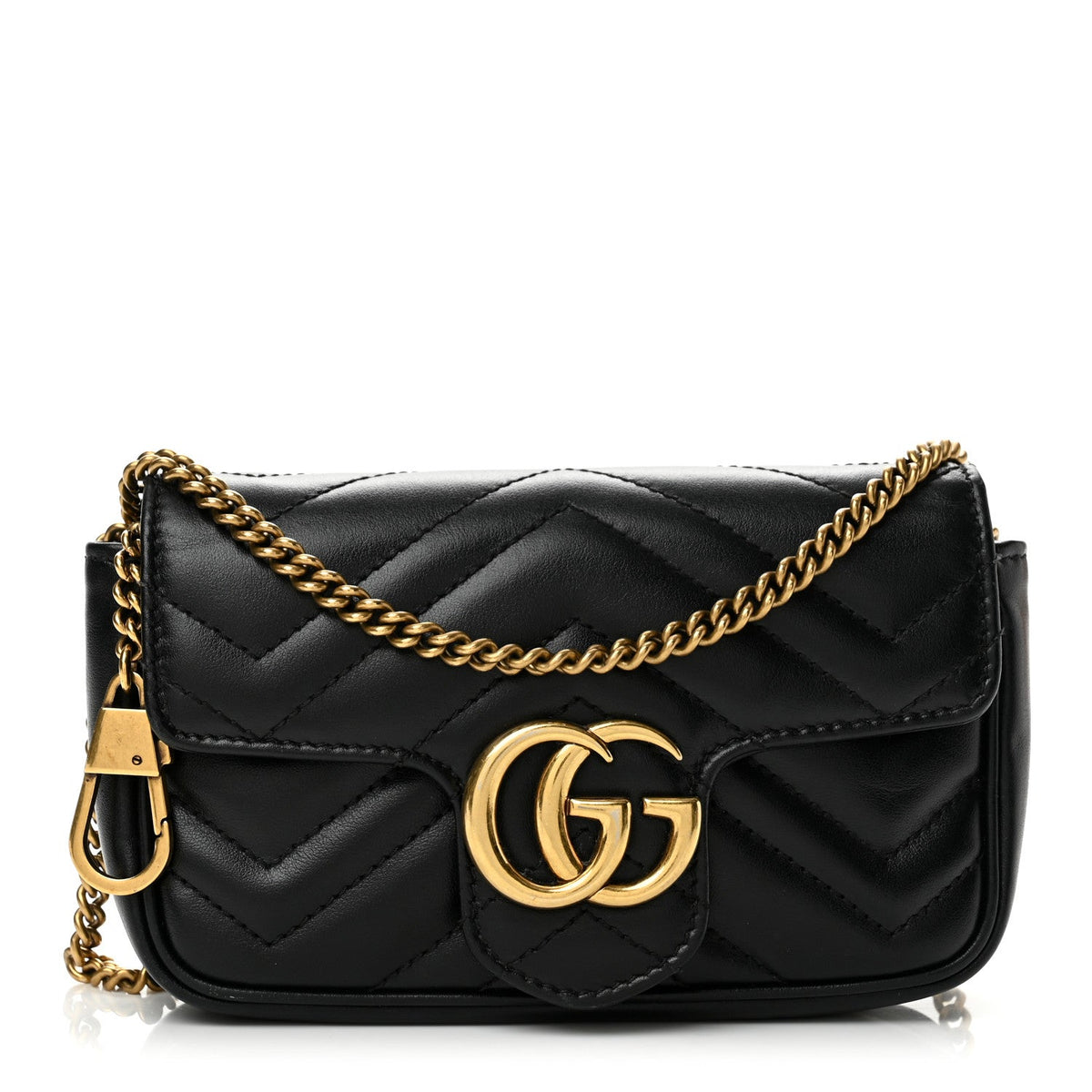 Mini Calfskin Shoulder Bag - Black