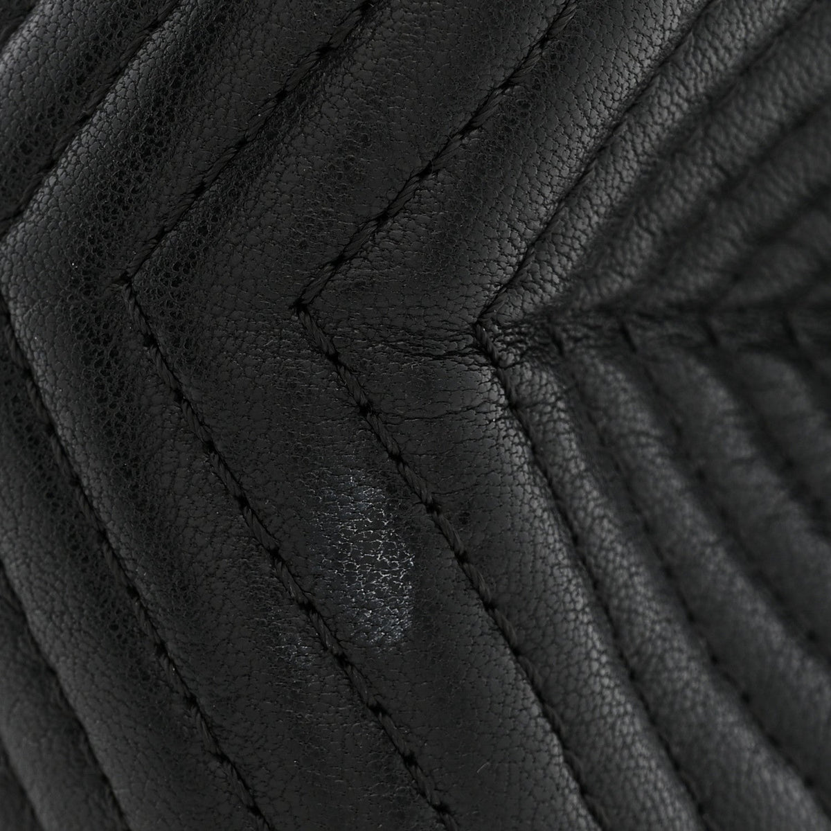 Quilted Sheepskin Flap Shoulder Bag - Black