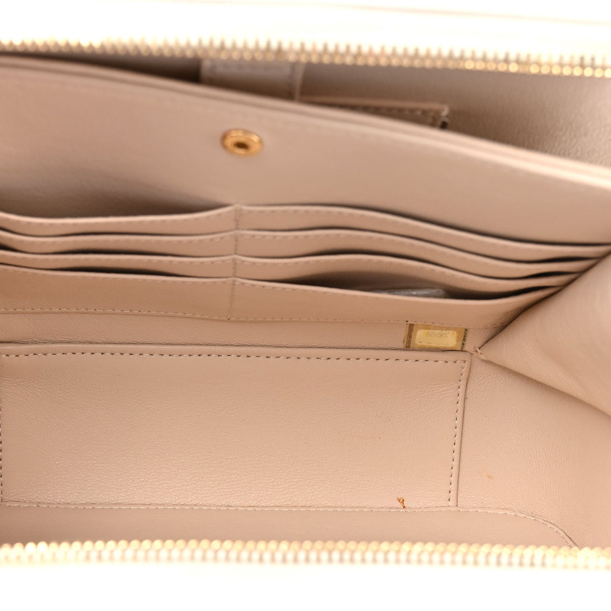 Large Quilted Caviar Handbag - White