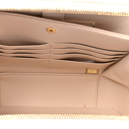 Large Quilted Caviar Handbag - White