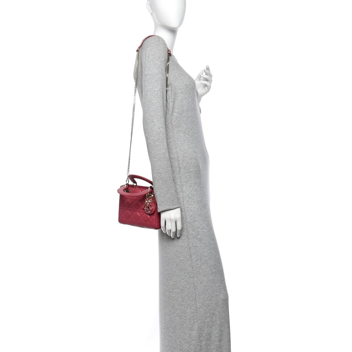 Mini Lambskin Handbag - Pink