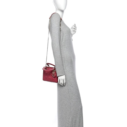 Mini Lambskin Handbag - Pink