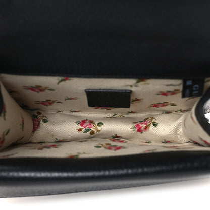 Mini Calfskin Shoulder Bag - Black