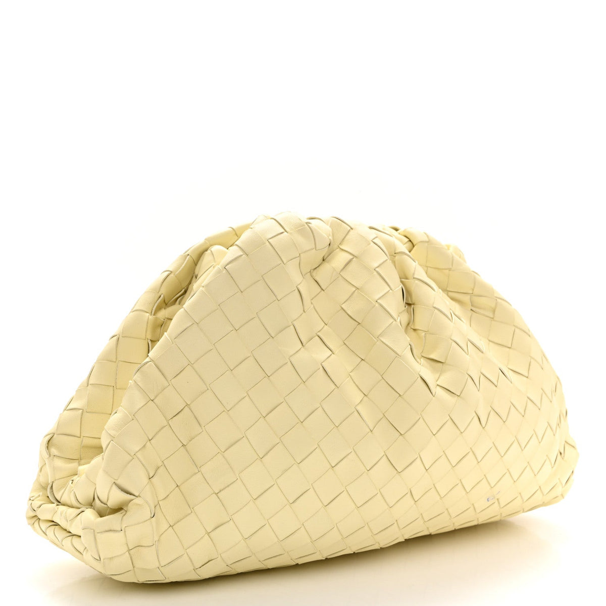 Maxi Nappa Clutch Bag - Cream