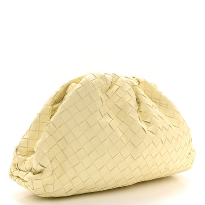 Maxi Nappa Clutch Bag - Cream