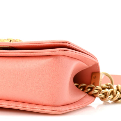 Small Quilted Caviar Flap Shoulder Bag