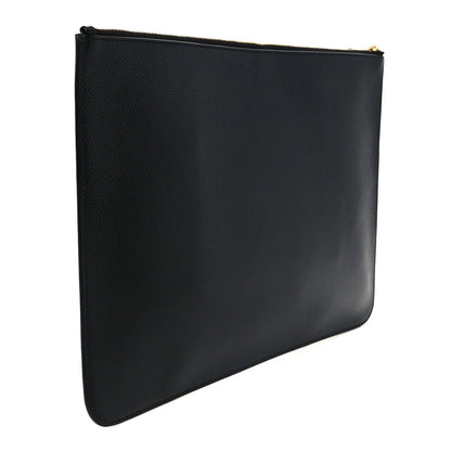 Large Calfskin Pouch - Black