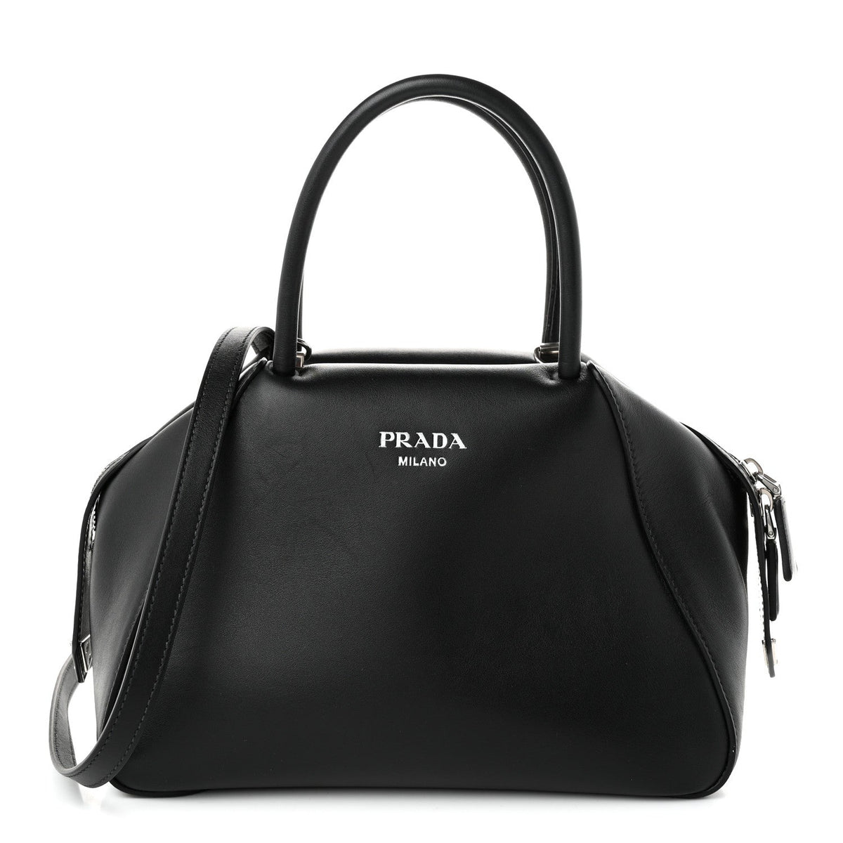 Small Calfskin Handbag - Black