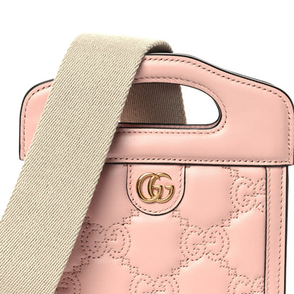 Mini Calfskin Crossbody Bag - Pink