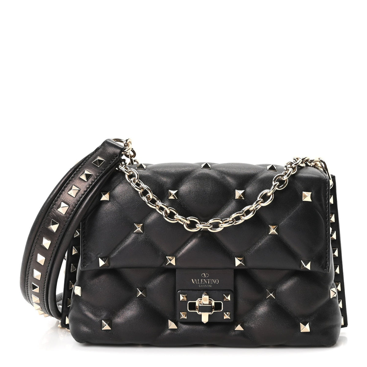 Small Nappa Crossbody Bag - Black