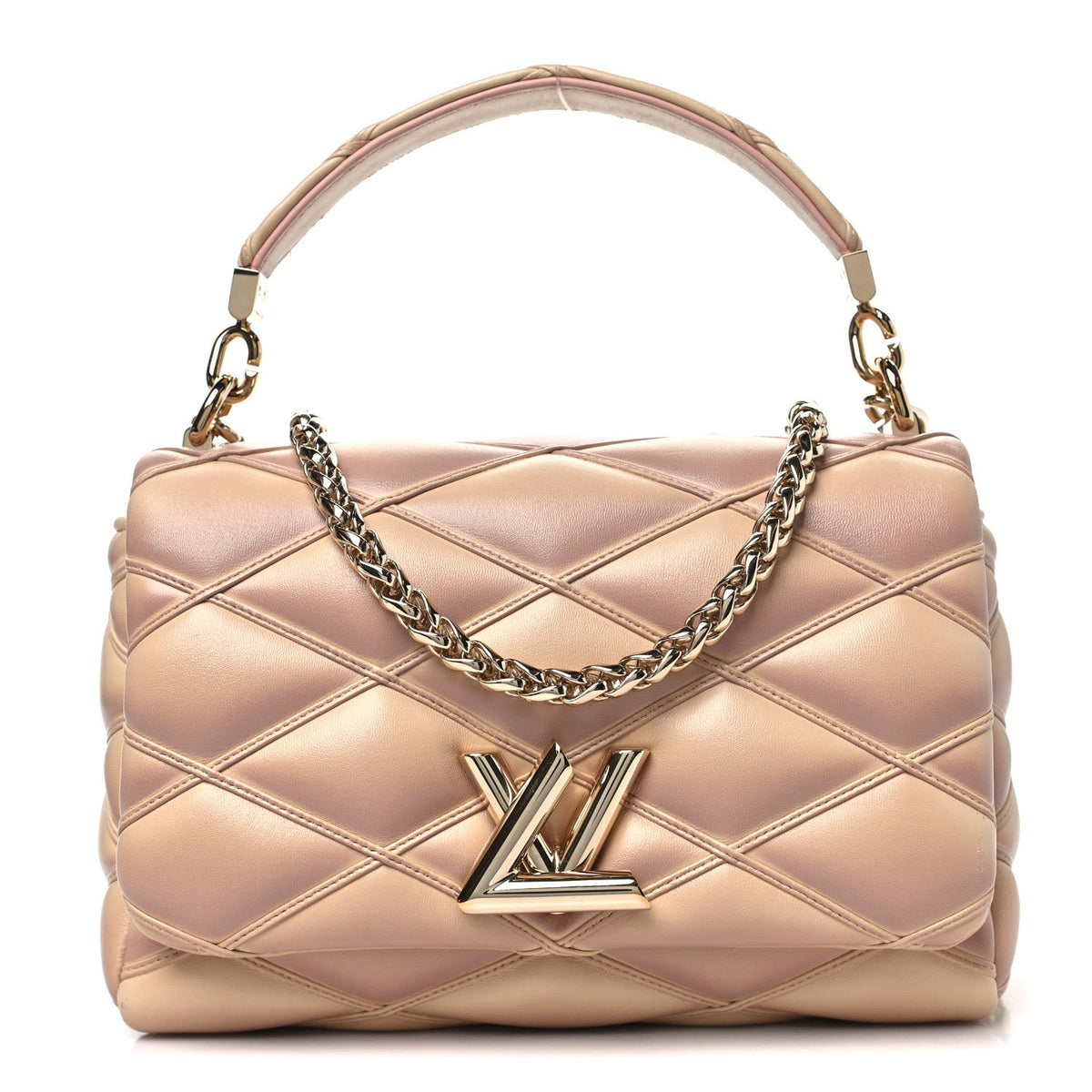 Lambskin Handbag - Beige
