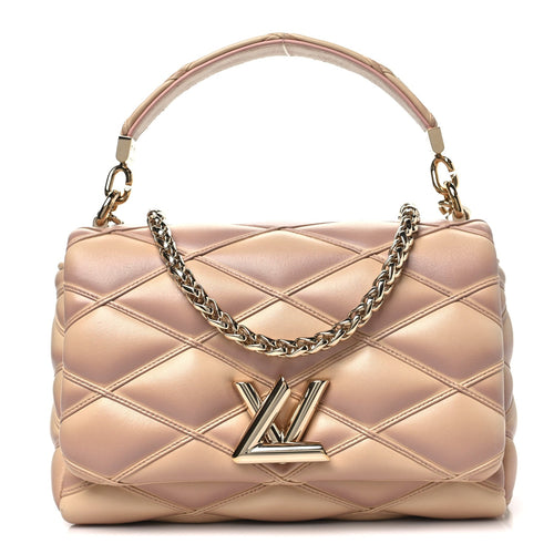 Lambskin Handbag - Beige