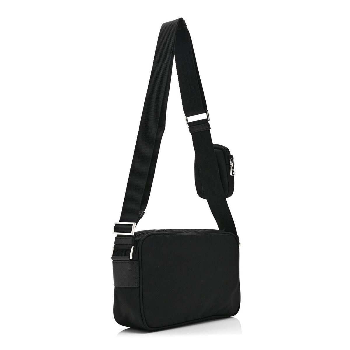Nylon Shoulder Bag - Black