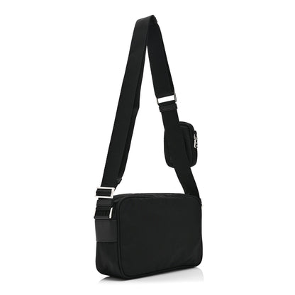 Nylon Shoulder Bag - Black