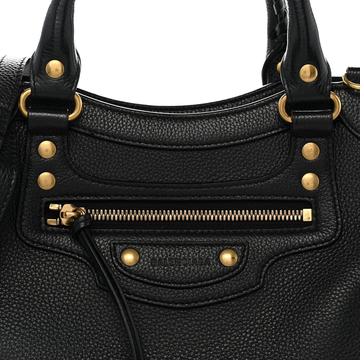 Calfskin Handbag - Gold