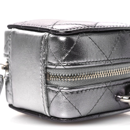 Quilted Lambskin Clutch Bag - Black