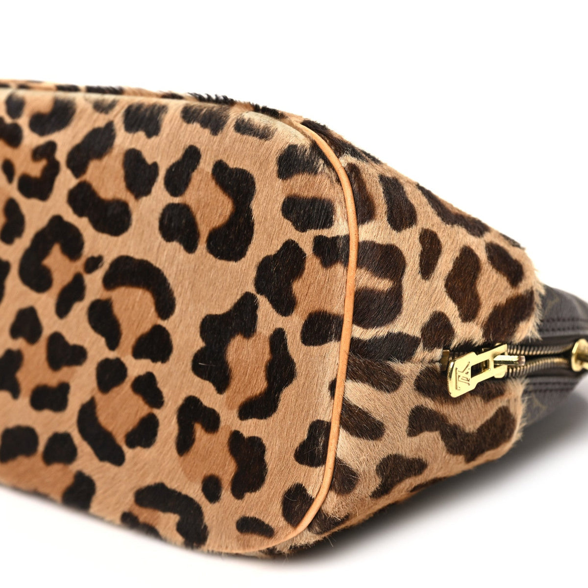 Monogram Azzedine Alaia Leopard Alma Handbag
