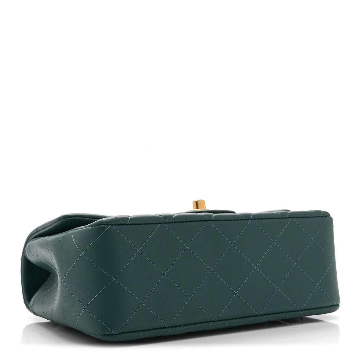 Mini Quilted Lambskin Flap Shoulder Bag - Tan