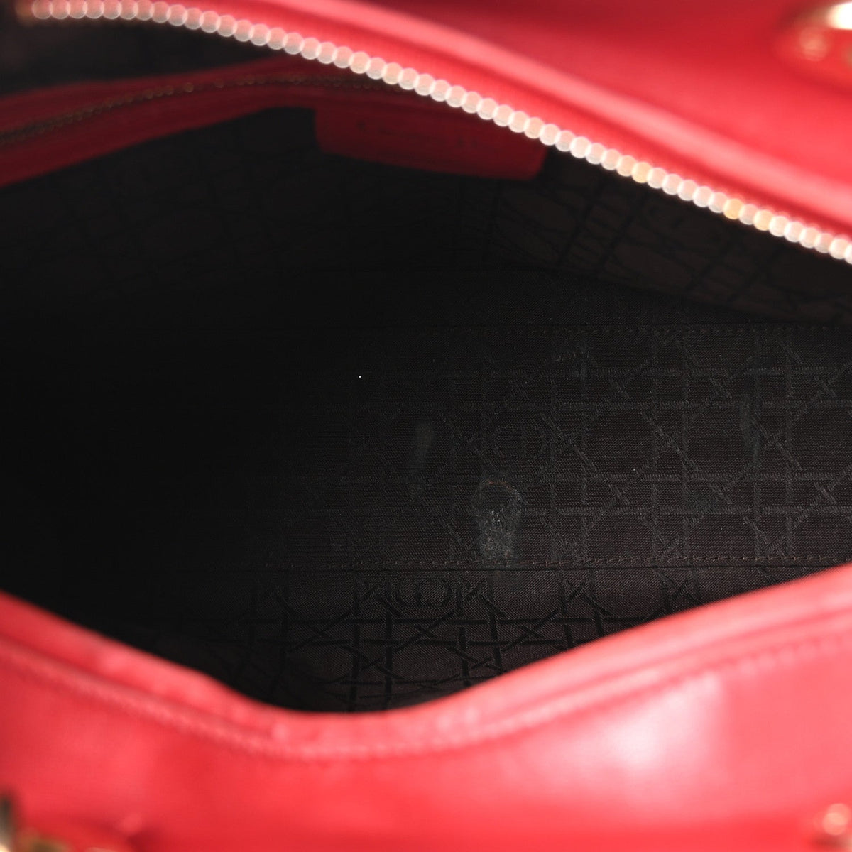 Large Lambskin Handbag - Red