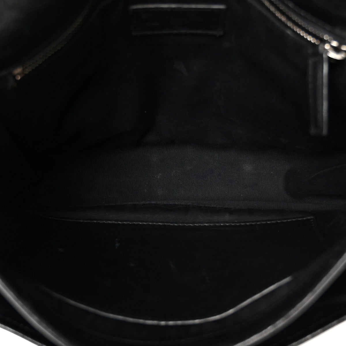 Medium Calfskin Satchel Bag - Black