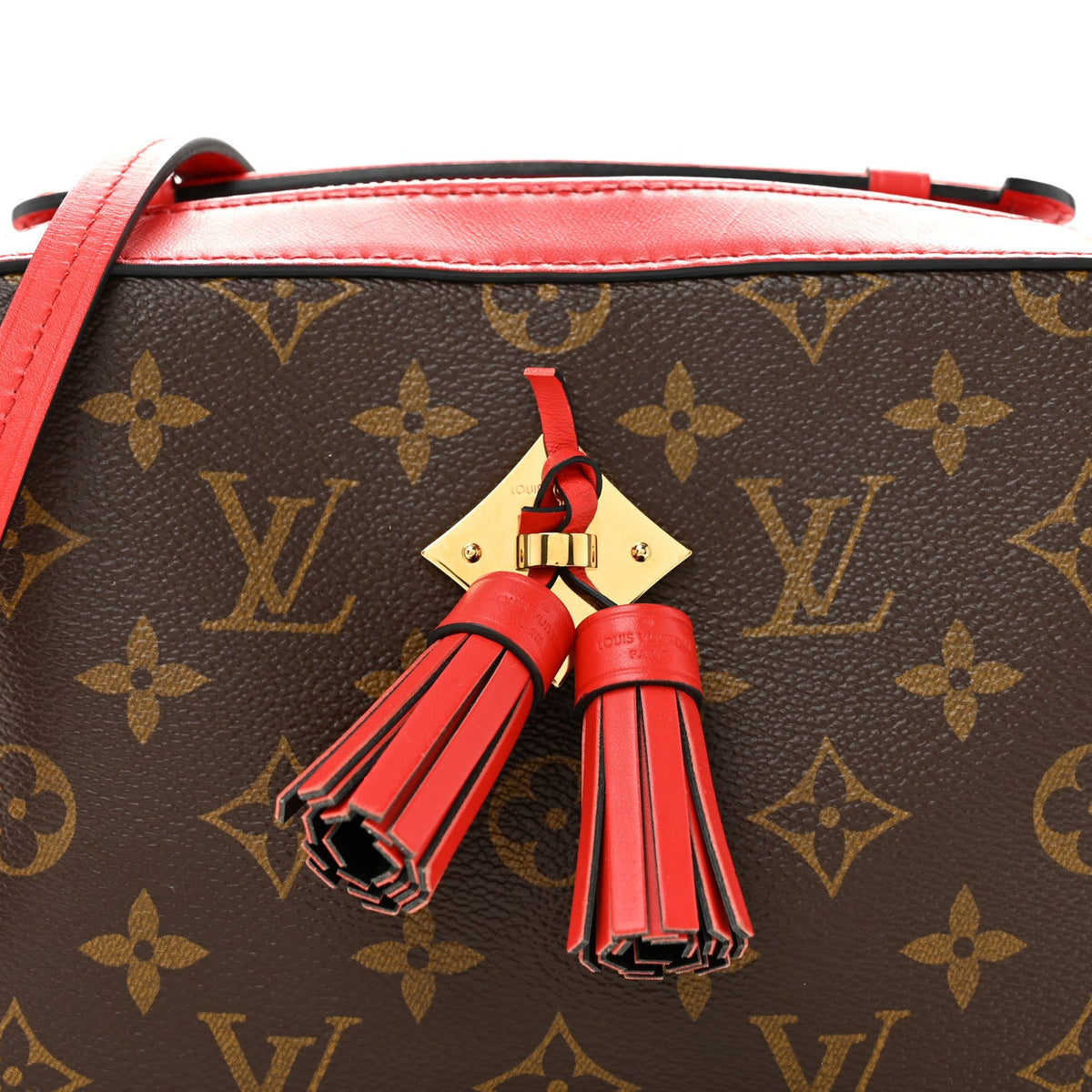 Monogram Saintonge Coquelicot Handbag