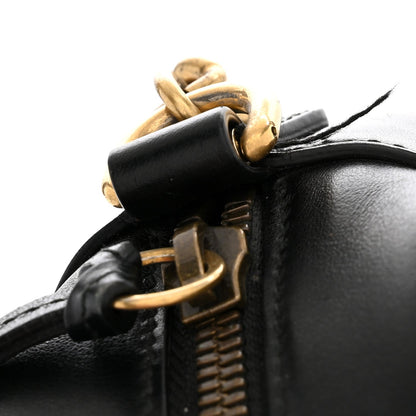 Small Calfskin Shoulder Bag - Black