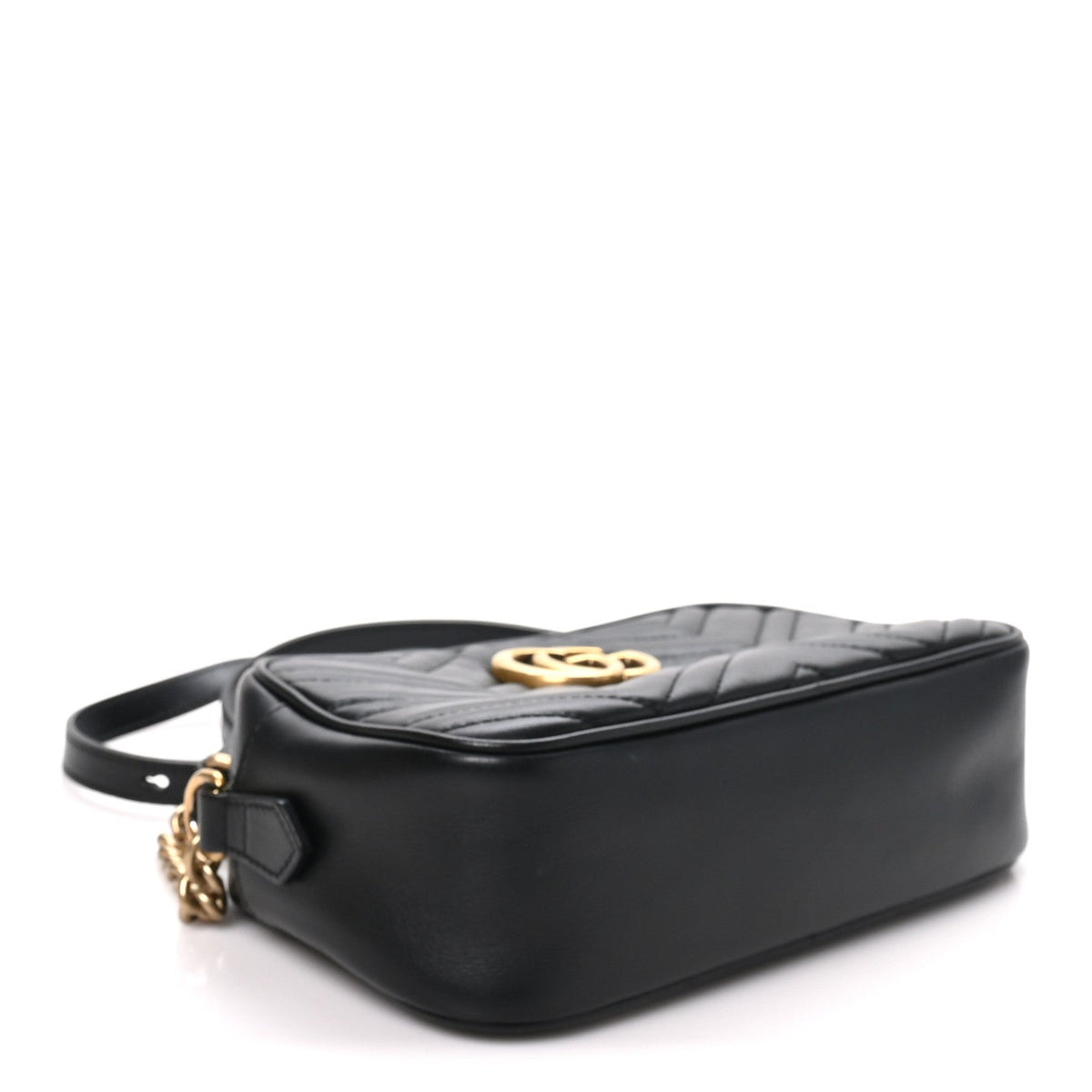 Small Calfskin Shoulder Bag - Black