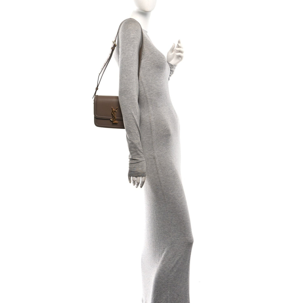 Small Calfskin Satchel Bag - Natural