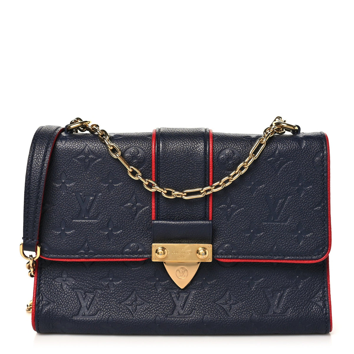 Empreinte Saint Sulpice Pm Marine Rouge Handbag