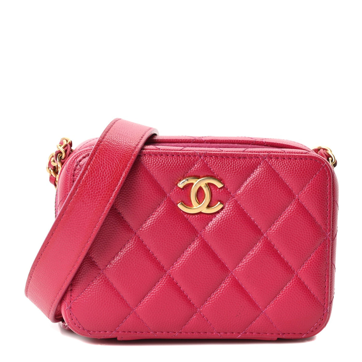 Quilted Caviar Clutch Bag