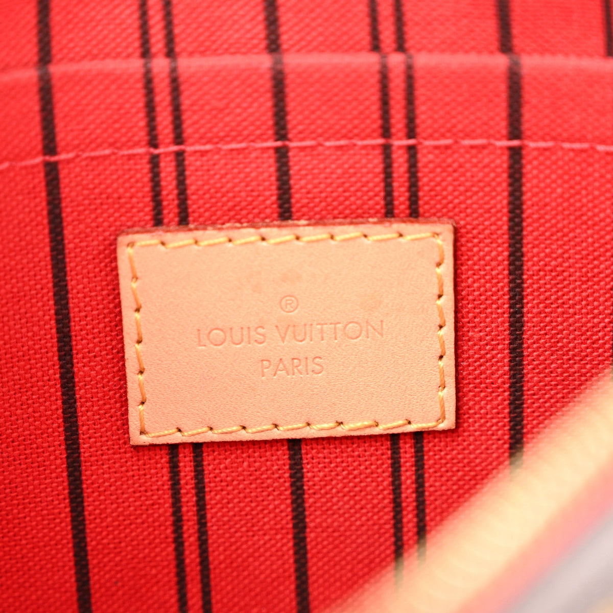 Monogram Neverfull Mm Gm Pochette Cherry Handbag