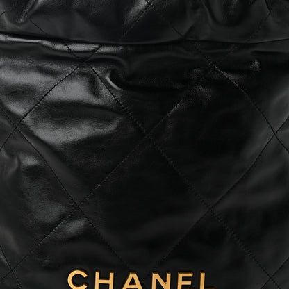 Quilted Calfskin Backpack - Black