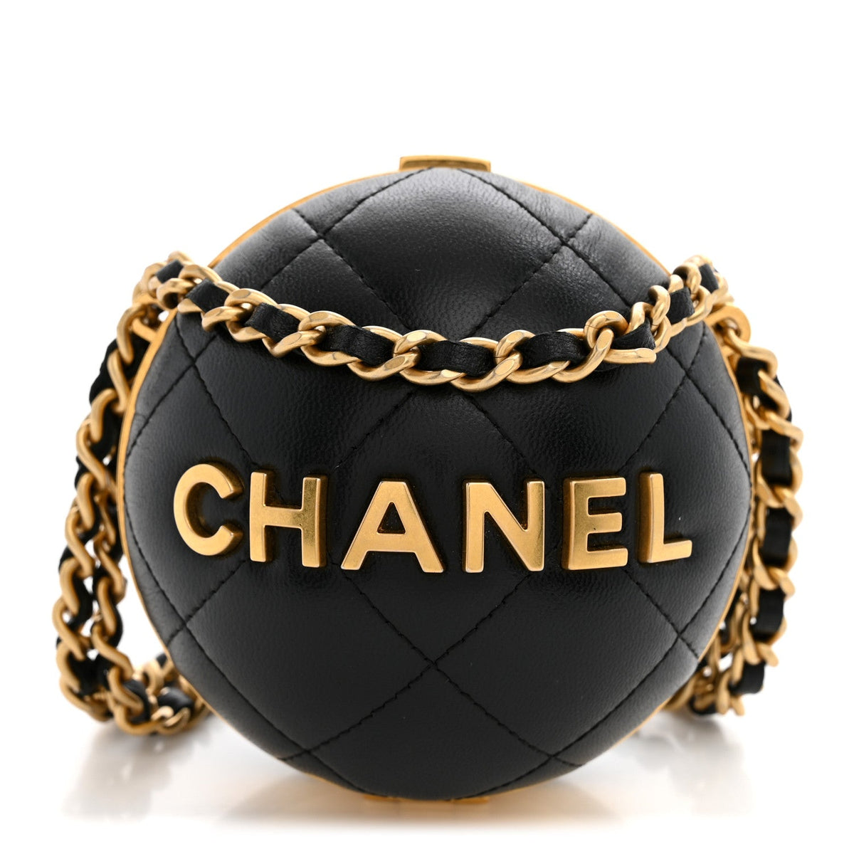 Quilted Lambskin Clutch Bag - Black