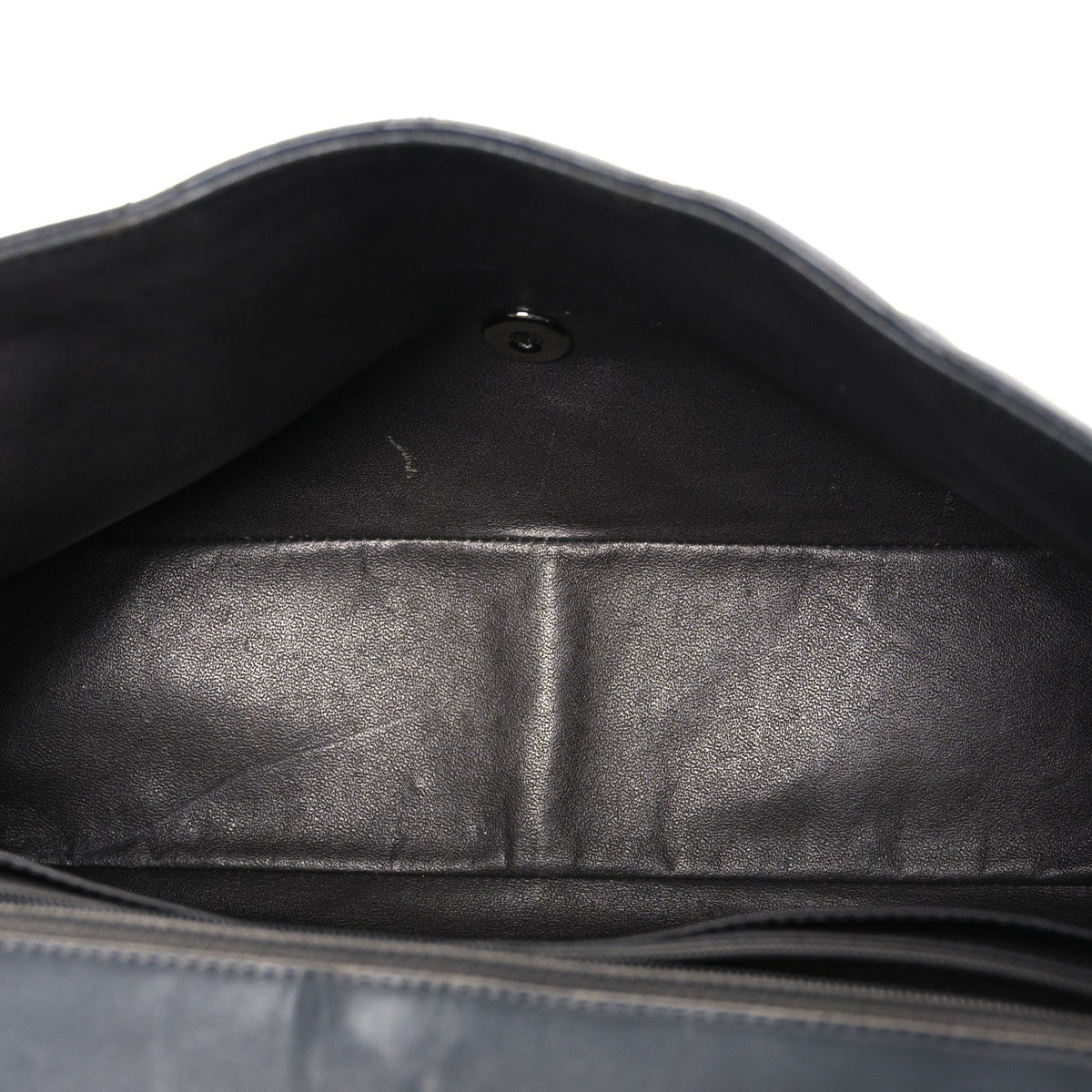 Quilted Lambskin Flap Shoulder Bag - Grey