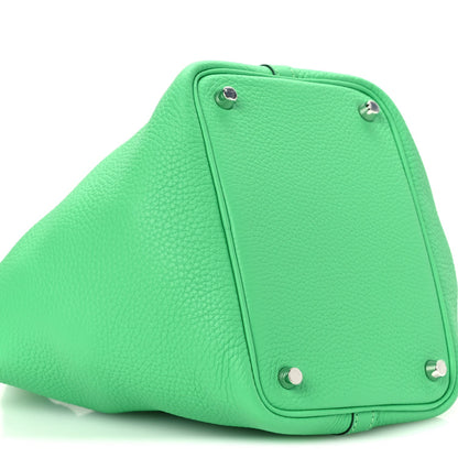 Taurillon Clemence Swift Eclat Picotin L Handbag