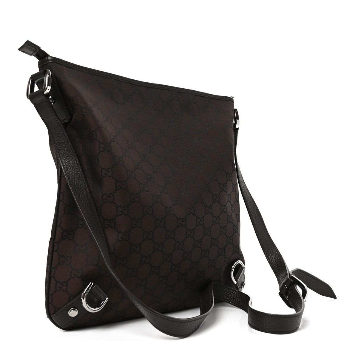 Nylon Handbag - Brown