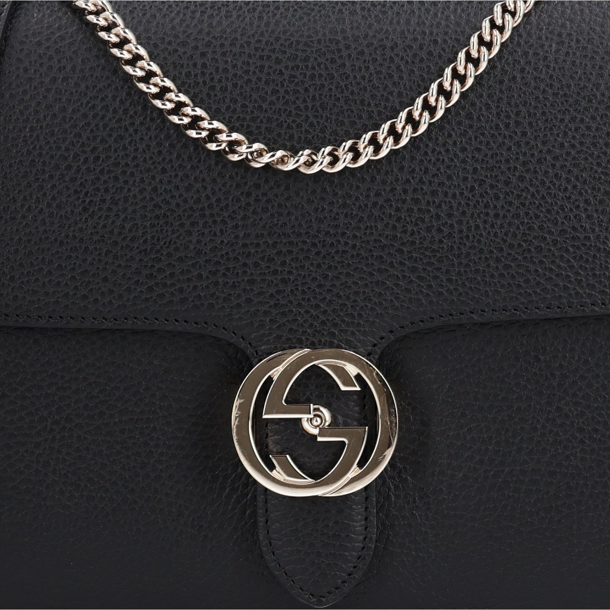 Calfskin Shoulder Bag - Black
