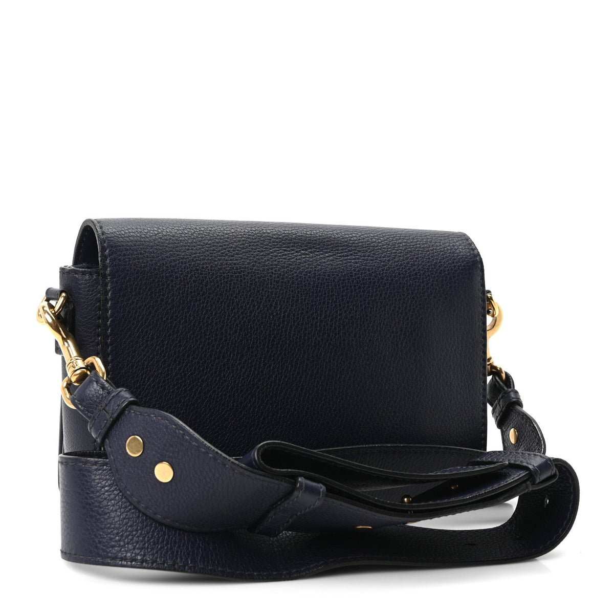 Calfskin Flap Shoulder Bag - Blue