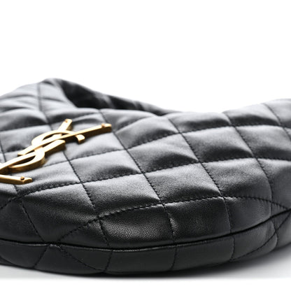 Quilted Lambskin Handbag - Black