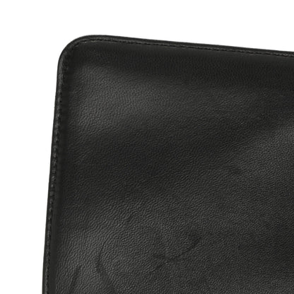 Quilted Suede Flap Shoulder Bag - Black
