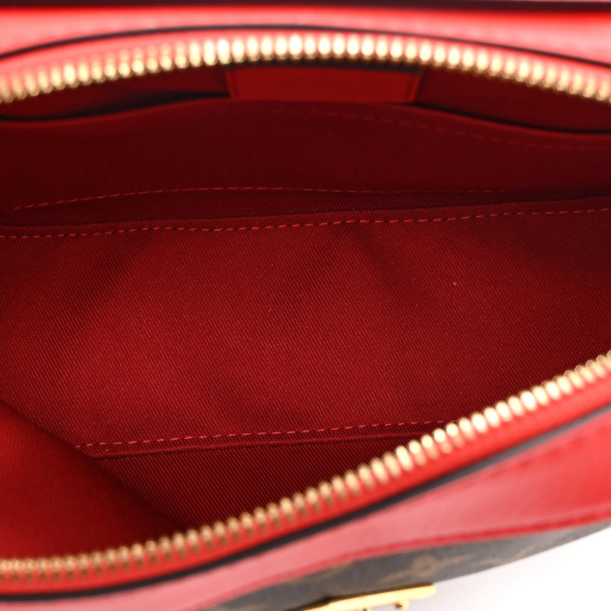 Monogram Saintonge Coquelicot Handbag