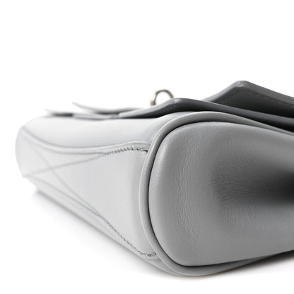 Small Calfskin Clutch Bag - Grey