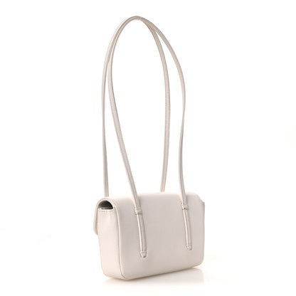 Mini Caviar Shoulder Bag - White