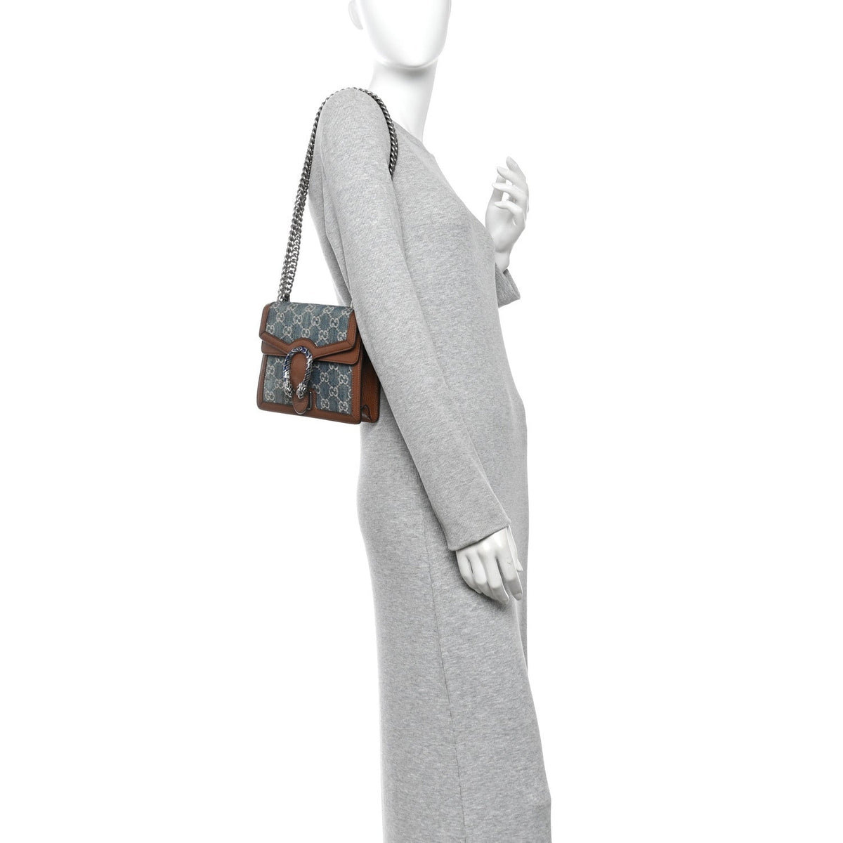Mini Calfskin Shoulder Bag - Blue