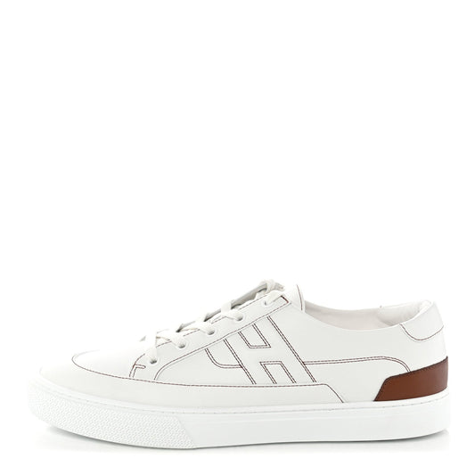 Calfskin Deep Sneakers White Gold