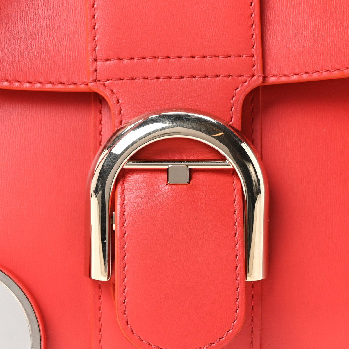 Mini Calfskin Satchel Bag - Red