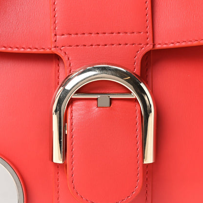 Mini Calfskin Satchel Bag - Red
