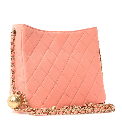Small Quilted Lambskin Hobo Bag
